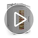 Klarstein Master Jerky - Dörrautomat, Dehydrator stufenlos regelbare Temperatur von 40-90 °C, 15h-Timer, DigiSet Control, 24 Einschübe aus Edelstahl, Dörrgerät mit 5850W, silber – Bild 8