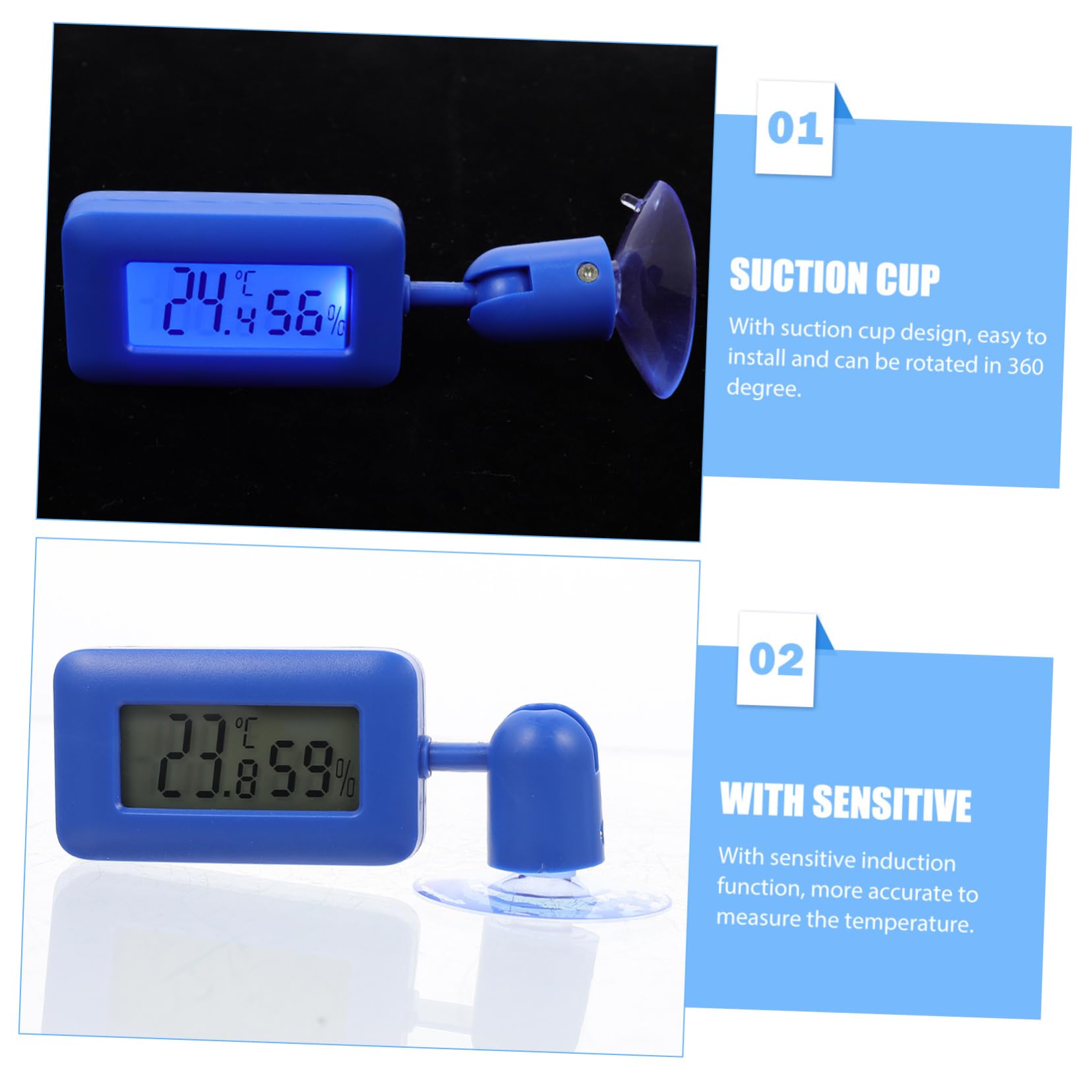 Yardwe 4piezas Digital De Reptiles De Succión y Medición Precisa De y Para Terrarios y