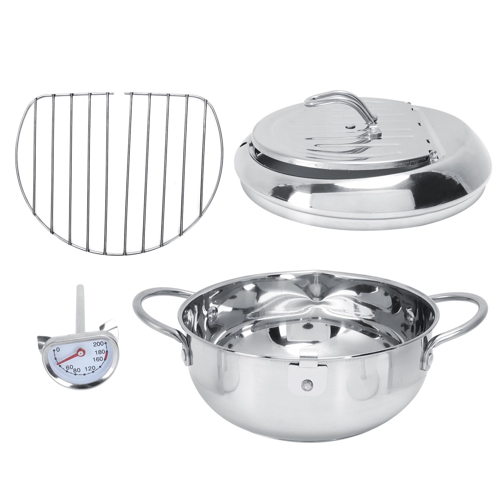 Japanse Frituren Pot Met Een Thermometer En Een De