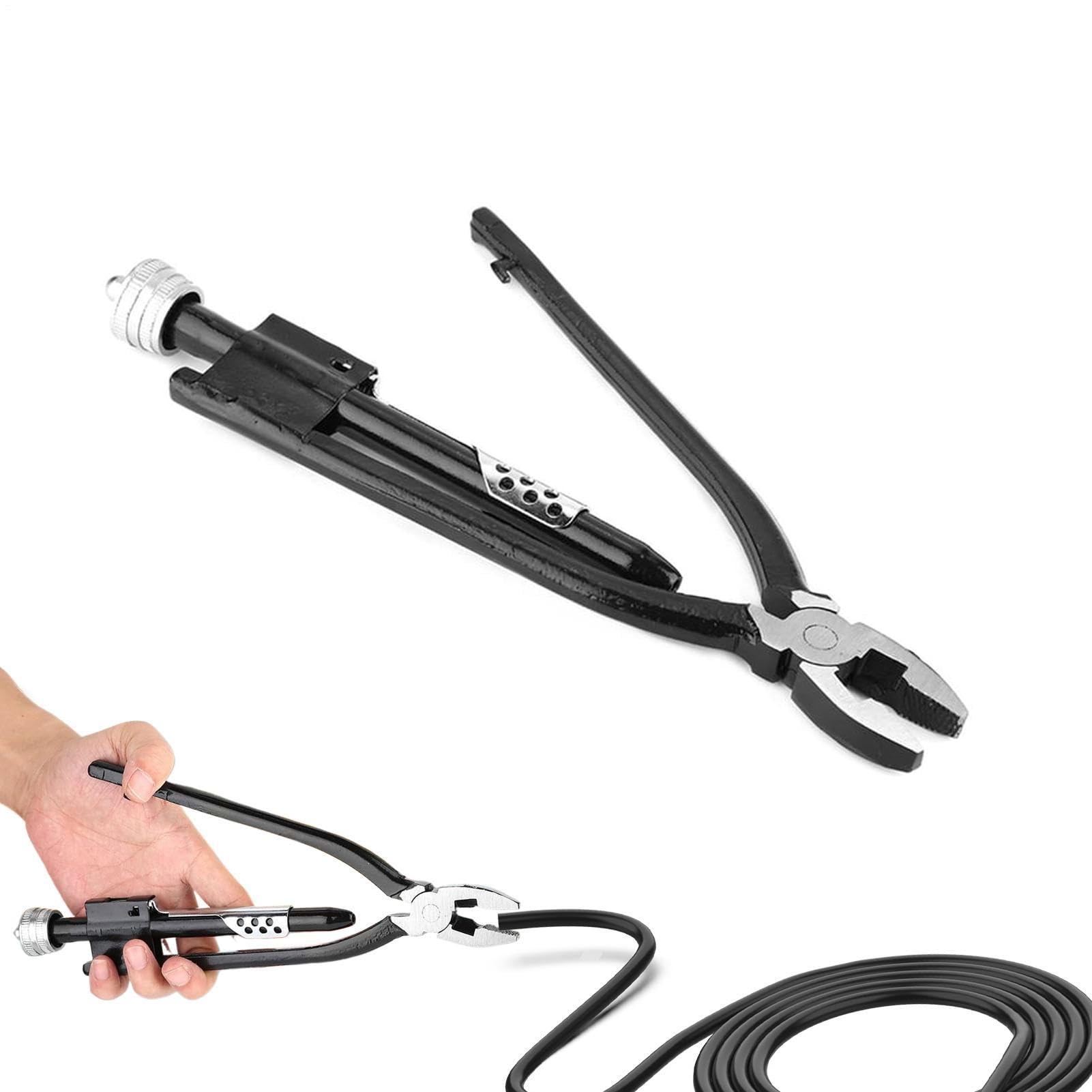 Kit de alambre de seguridad de acero cromo vanadio con alicates de 15 y 23 cm