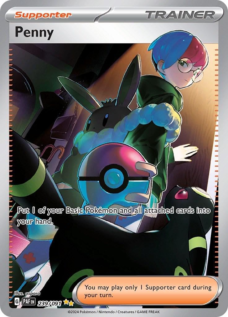 Pokemon - Penny 239/091 – Paldean Fates – SIR Full Art – Single Card