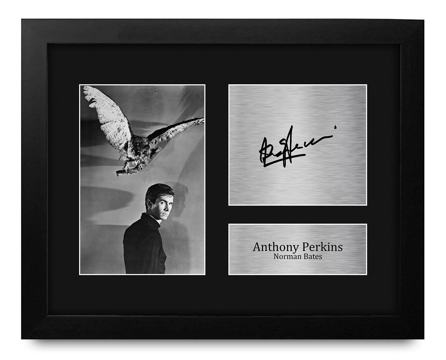 HWC Trading Anthony Perkins Framed Gifts Printed Signed Autograph Picture for Movie Memorabilia Fans - US Letter Size (Framed) A Perkins
