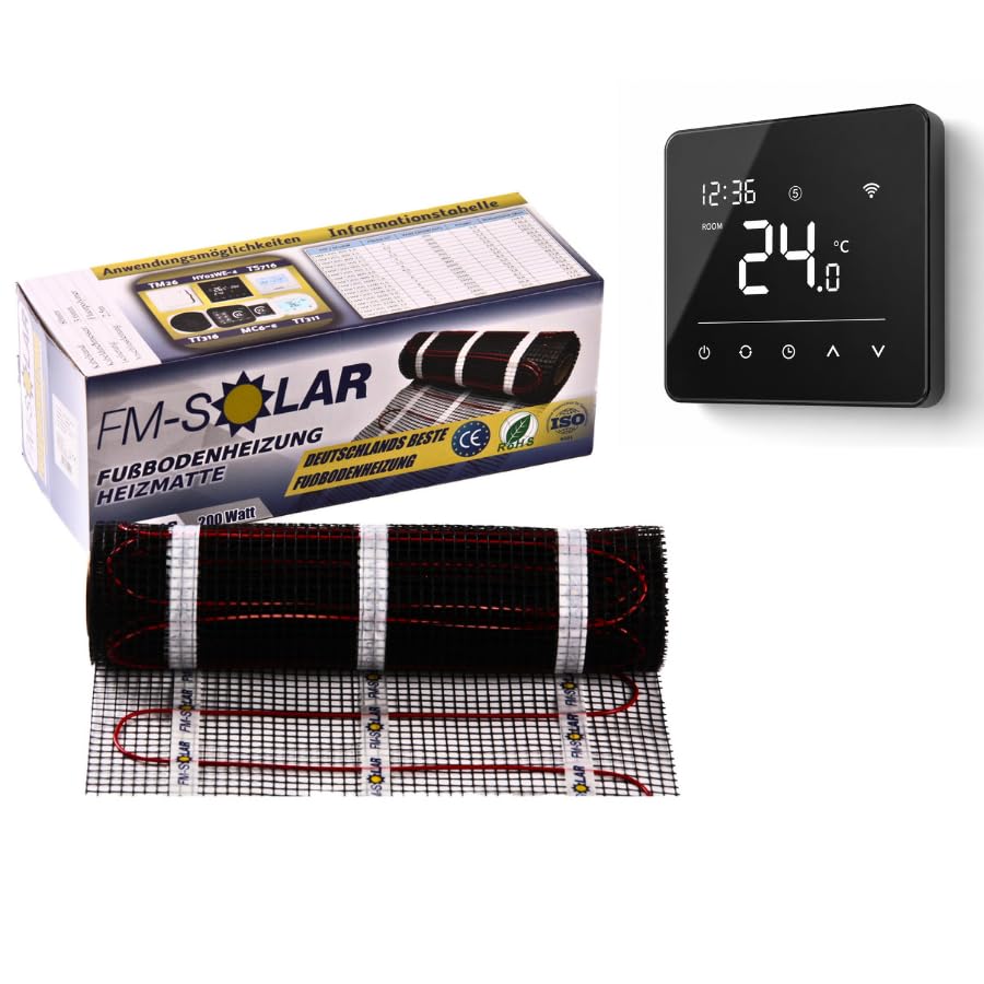 Chauffage au sol électrique 2250W d'excellence avec écran Touch