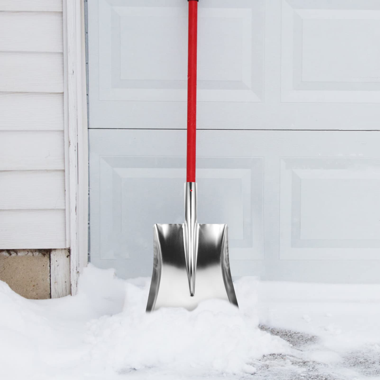 BESTonZON Portable Snow Shovel Lightweight Refuse Shovel for Home Dust Cleaning Durable Material for Maintenance