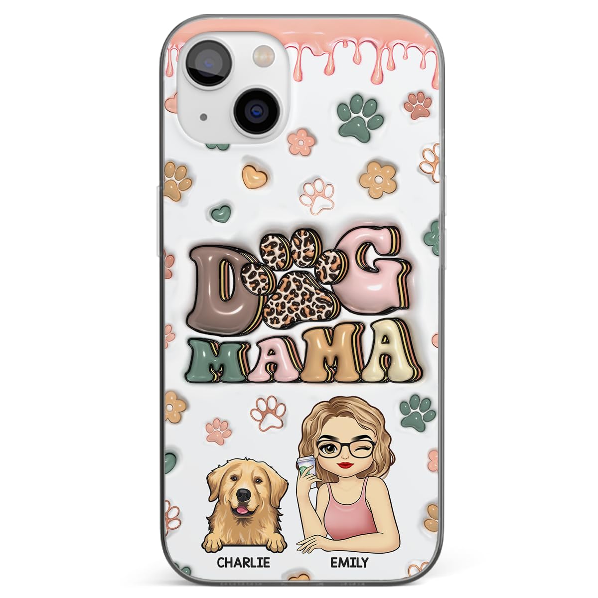 Joy Crafters Life's Too Short, Hug Your Pet, Personalized 2D Phone Case, Mothers Day Birthday Gifts for Dog Lovers, Pet Lovers, Custom Case for iPhone