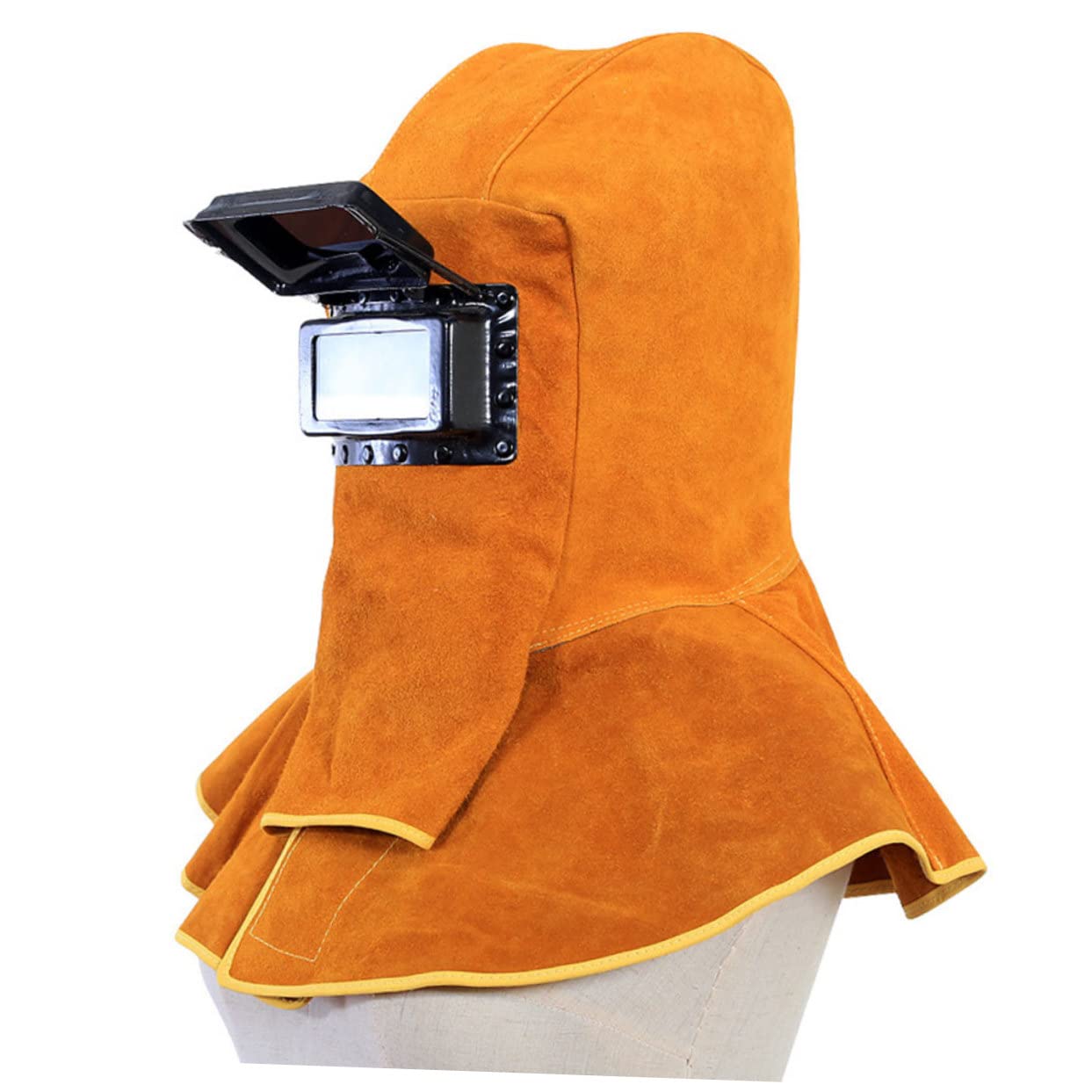Gorro de Soldador de con Chal Ligero y Resistente para Protección Térmica Soldadura y Trabajos Industriales