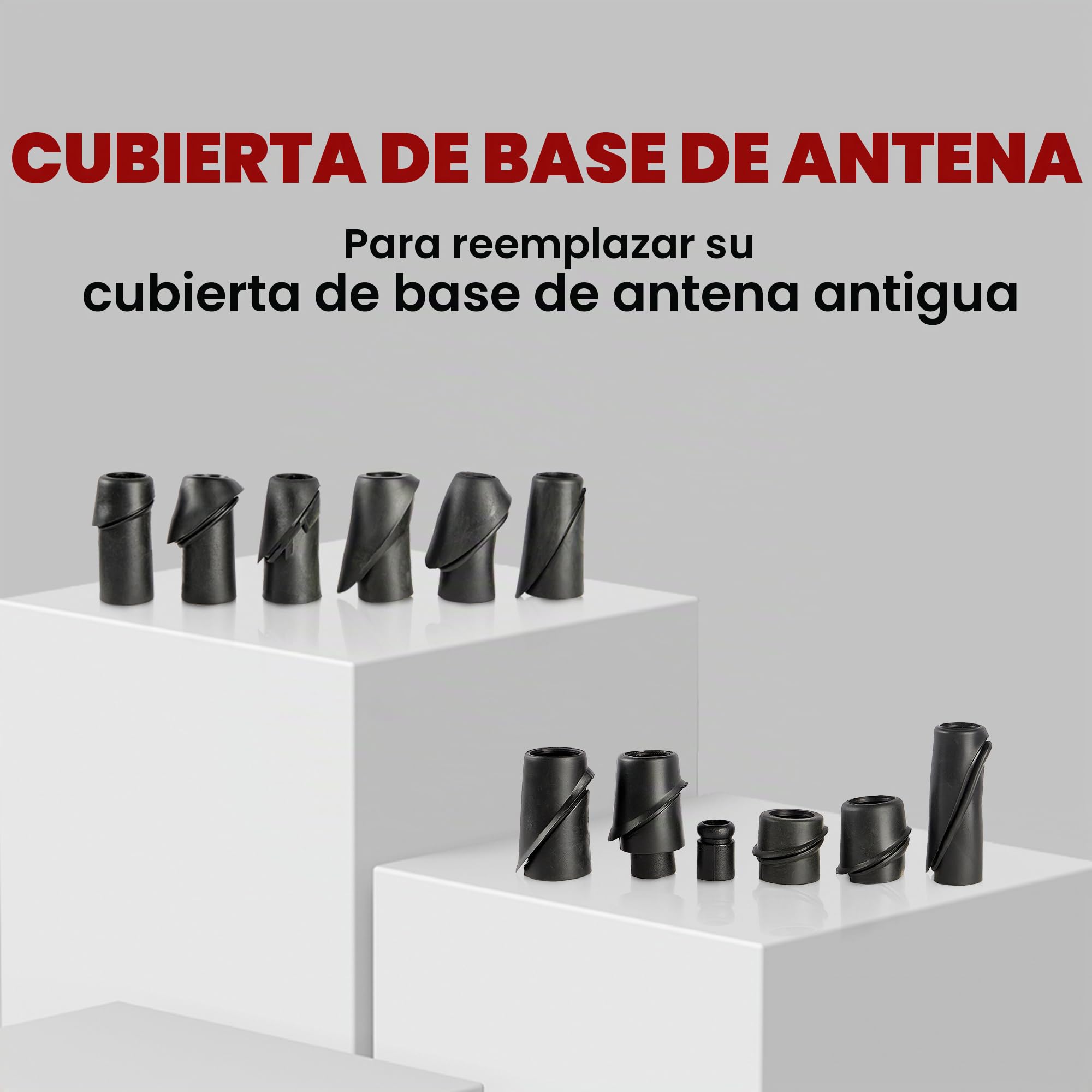 RED WOLF Antena eléctrica para coche, FM/AM, kit de antena de alimentación automática para Honda, Ford, Toyota, Opel, Peugeot, Jeep, Jaguar, Mercedes, Vauxhall, Nissan, 12 V