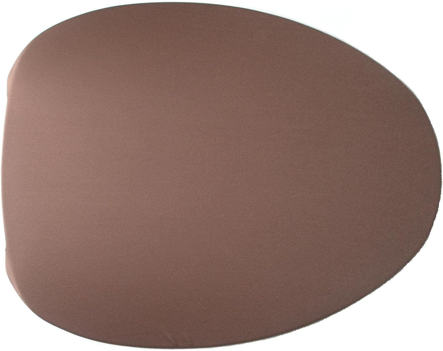 Spandex Single Fabric Cover for a lid Toilet SEAT fits on Round & Elongated Models - Handmade in USA (Brown)