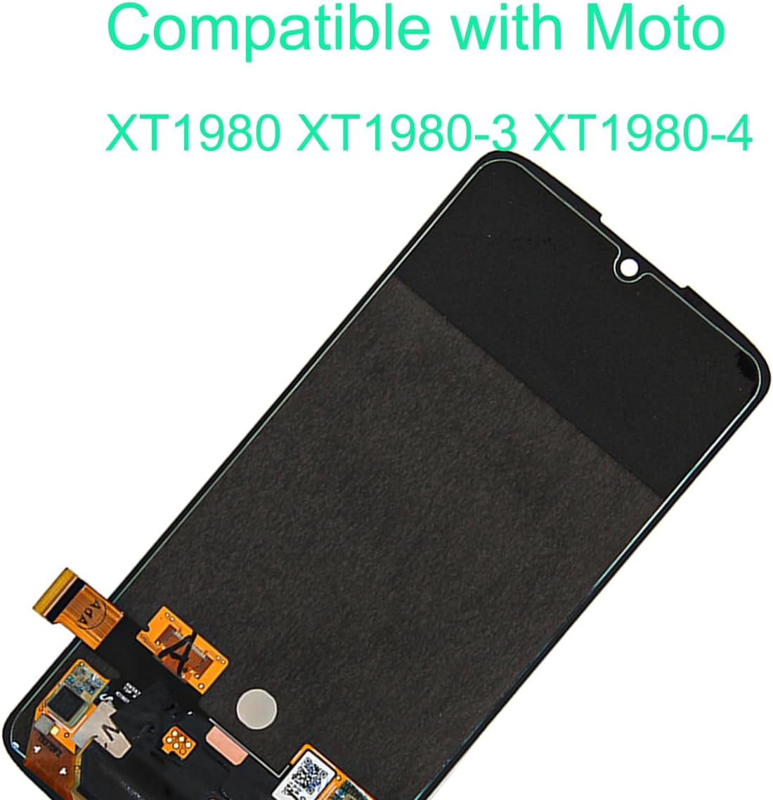 LCD Screen Replacement for Motorola Z4 6.4'' XT1980 XT1980-3 XT1980-4 Assembly LCD Display Touch Screen Digitizer with Tools (Not for Z4 Play)