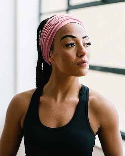 Miniatura 3 de DRESHOW 8 diademas para mujer, banda ancha africana para el cabello, turbante, bandas para la cabeza para mujeres, envoltura extra para el cabello,