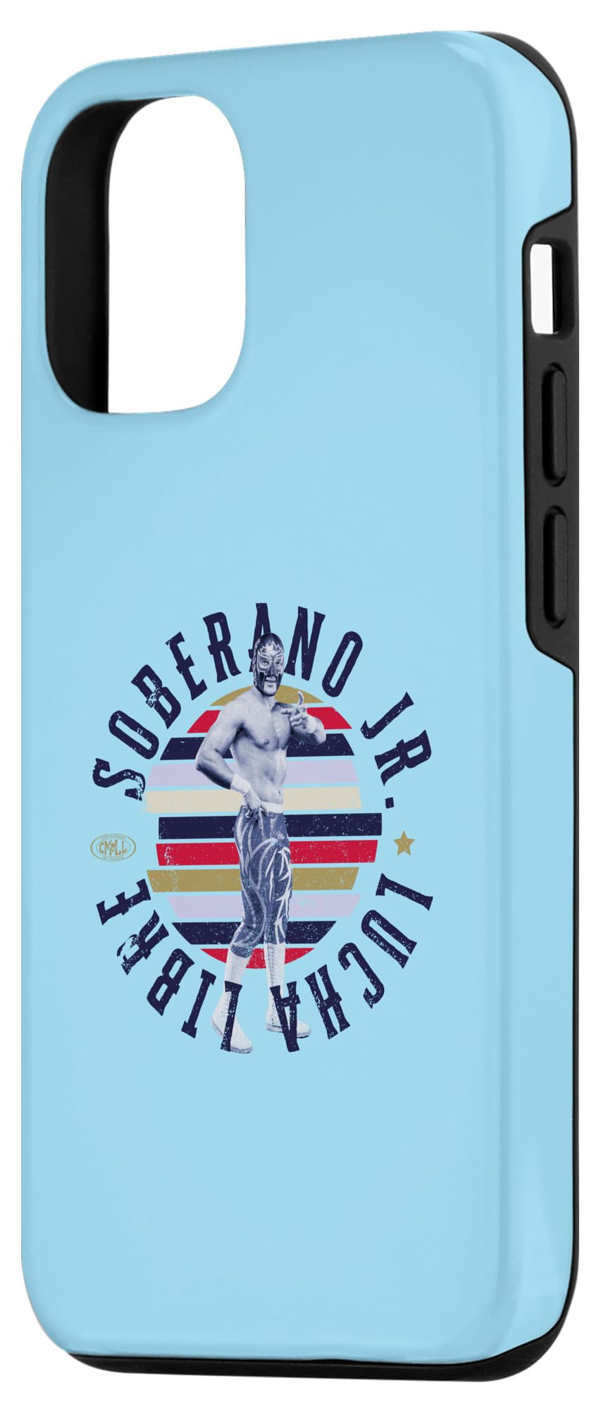 iPhone 14 Soberano Jr. Mexican Luchador Ideal for men and women. Case - Image 2