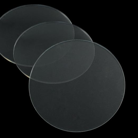 Hitefu 10 Packs Clear Circle Acrylic Sheets, 3.5 Inch Transparent Plexiglass Circle Panels, 3mm Thick Arcylic Discs fos Signs, Photo Picture Frame, Art Craft, DIY Display Projects miniatura 5