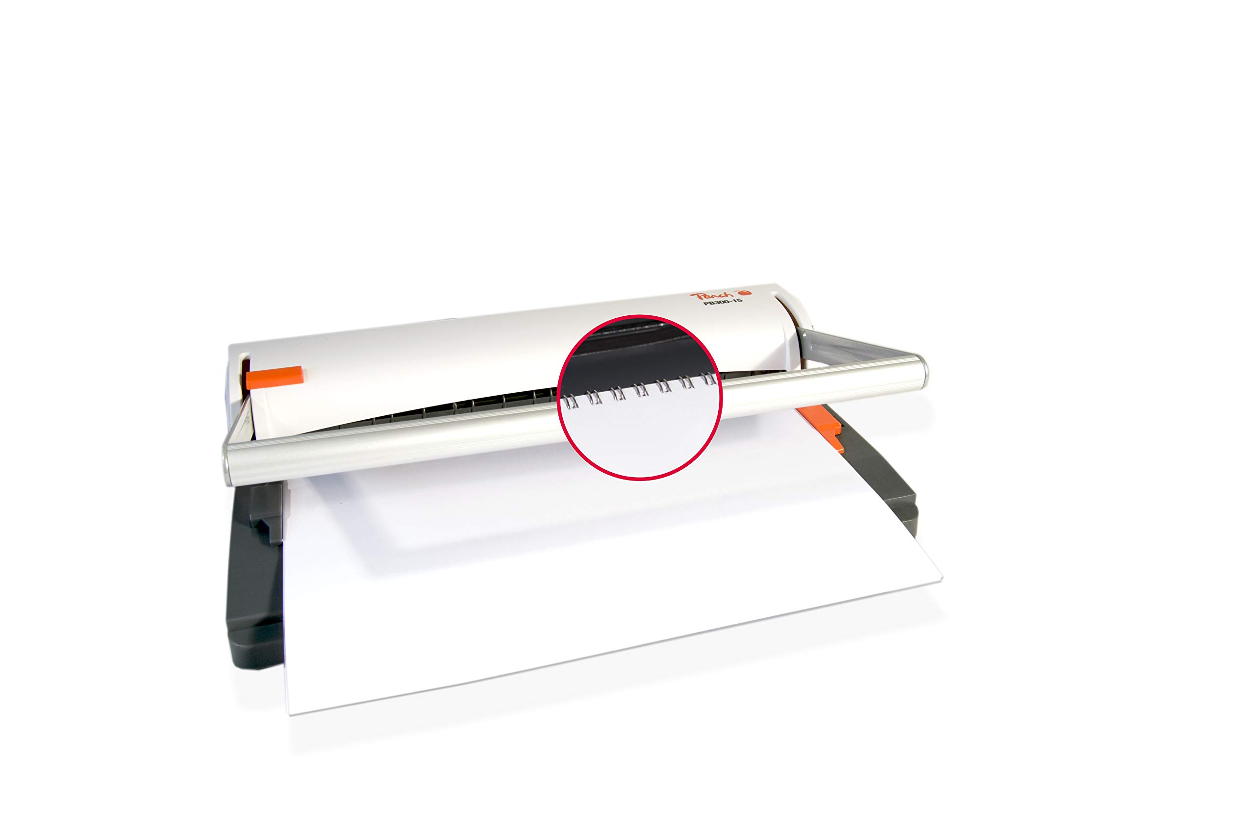 Peach PB300-15A Wire Binding Machine | Raccoglitore a filo personale più vicino DIN-A4 | Lega 60 lati | Include 34 pettini per rilegatura da 8 mm | Capacità di punzonatura di 6 fogli