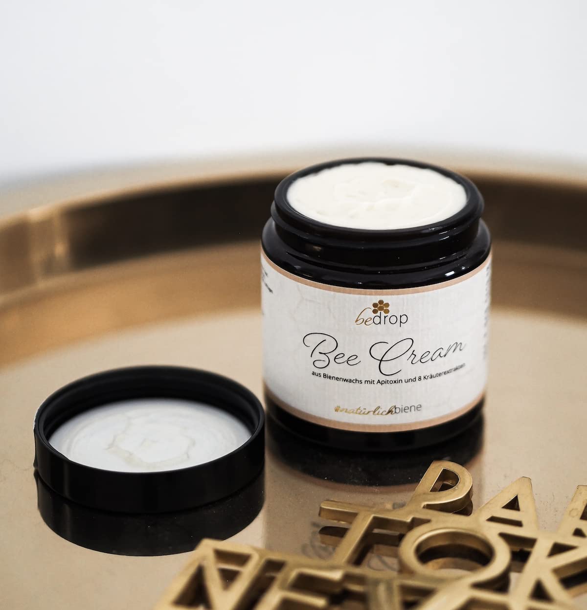 bedrop Creme-Set | Bee Cream (Bienengiftsalbe) 100g + Propolis Cream (Propolis Salbe) 60t im Sparset mit Traubenkernöl & 8 Kräuterextrakten
