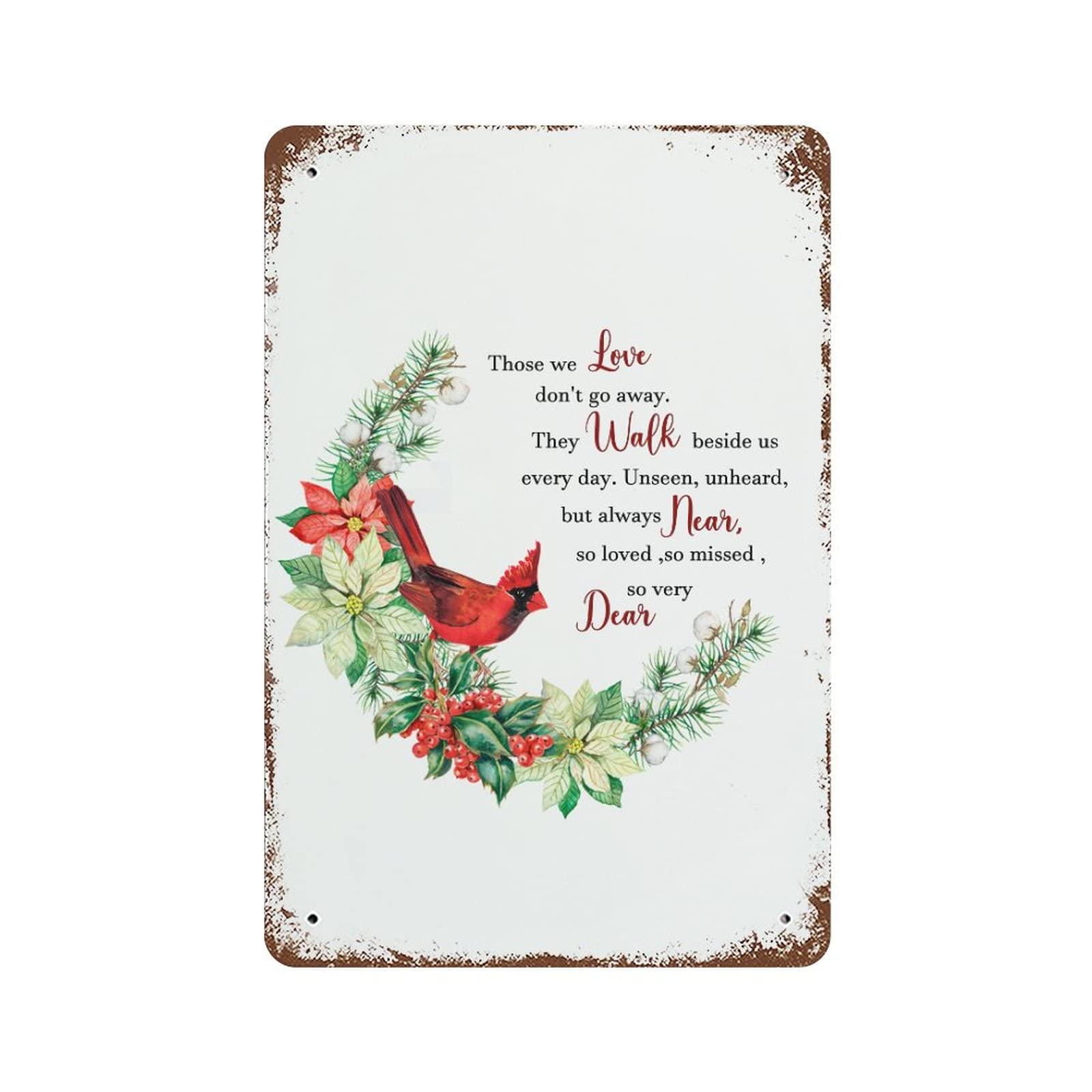 Panneau rétro Those We Love en métal 30,5 x 45,7 cm pour décoration murale maison
