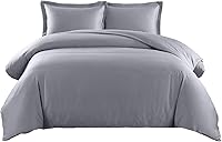 Vista 4 de Royal Tradition Juego de funda de edredón de mezcla de algodón de 650 hilos tamaño individual/individual extra largo (XL) (blanco) incluye: 1 funda