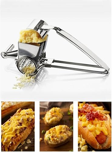 Miniatura 6 de Rallador de queso giratorio de acero inoxidable - giratorio y de mano - Chocolate de manivela a mano