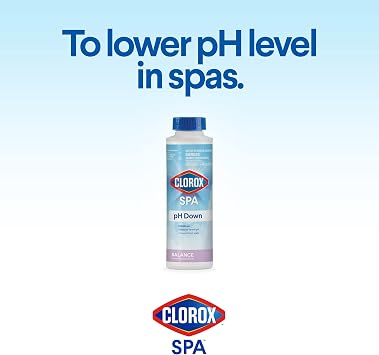 Clorox Pool&SpaTM Spa pH Down, Lowers pH in Spa Water, Safe for All Spa Types, 22 ounce (Pack of 1)