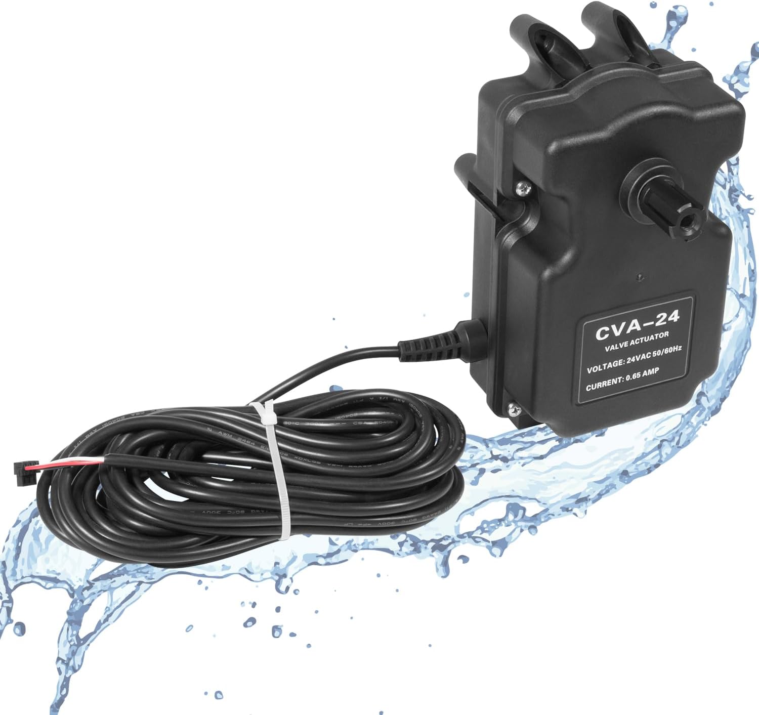 Replace Part for 263045 CVA-24T Valve Actuator 180 Degree Rotation, 24 Volt AC Pool and Spa Actuator Compatible with Compool, for Ortega and for Jandy 3-Port valves
