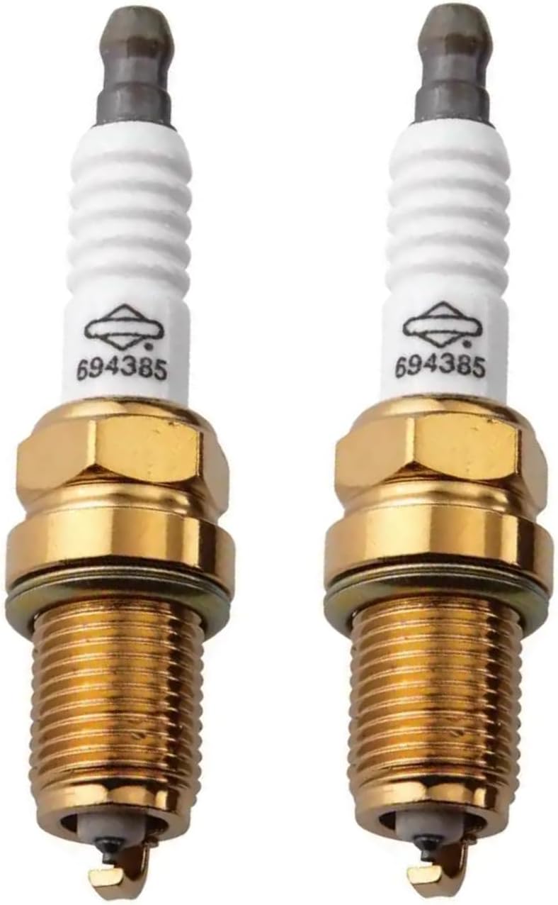 2PK 694385 SPARK PLUGS FOR BRIGGS AND STRATTON 5066H, 491055, 491055S, 499608, 594056, 692051, 696202, 72347GS, 797235, 798615, 799781, 805015