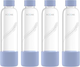 Rioware® Purifa Pro Borosilicate Glass Water Bottle With Silicon Sleeve (750Ml) | Airtight Lid | Leak Proof | Silicon Cap Price In India