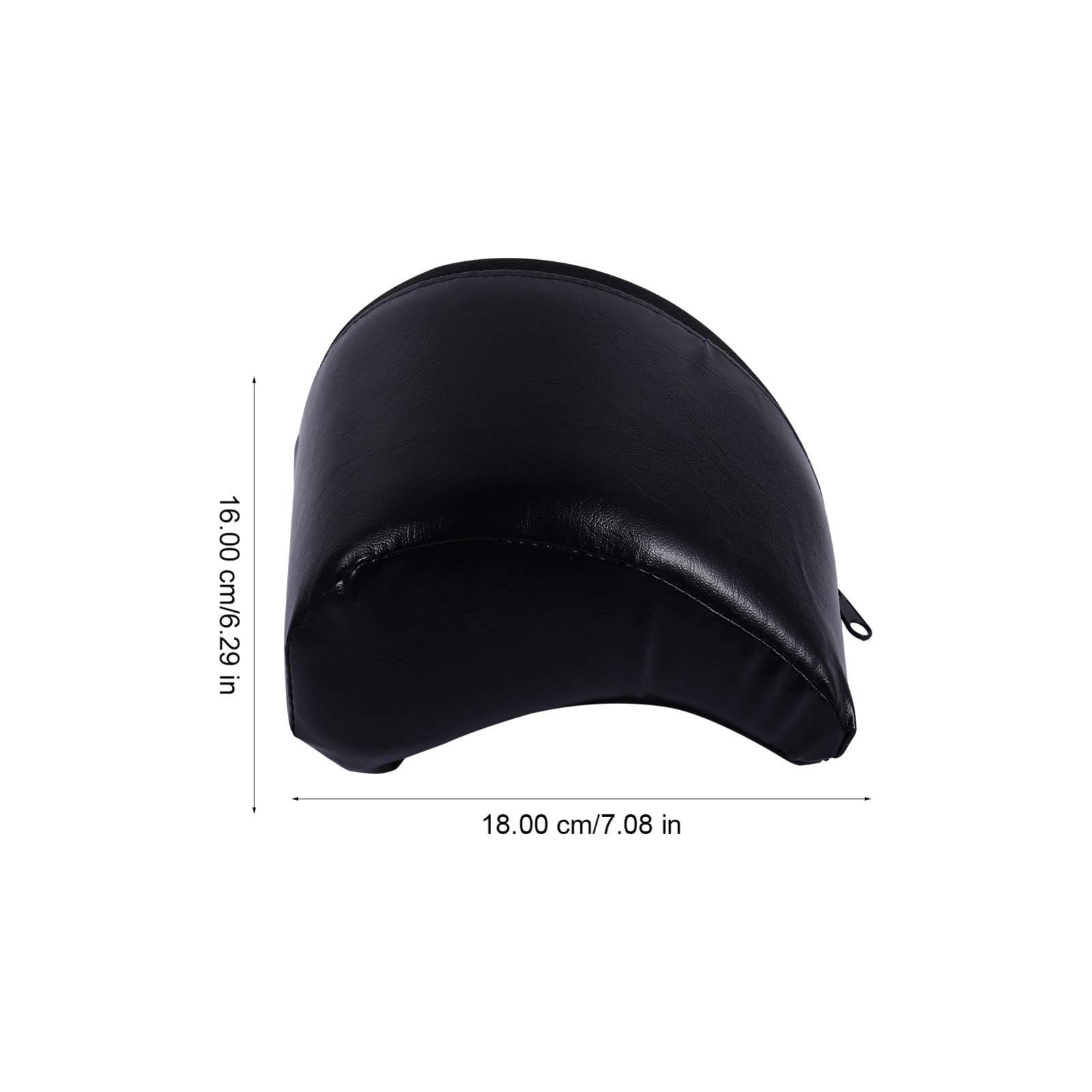 Elektrische Gitarre Zubehör Praktische Gitarre Kissen Gitarre Bass Pad PU Leder Abdeckung Eingebaute Schwamm Konturierte Gitarre Bass Kissen für Klassische E-Gitarre (Schwarz) Arch Support