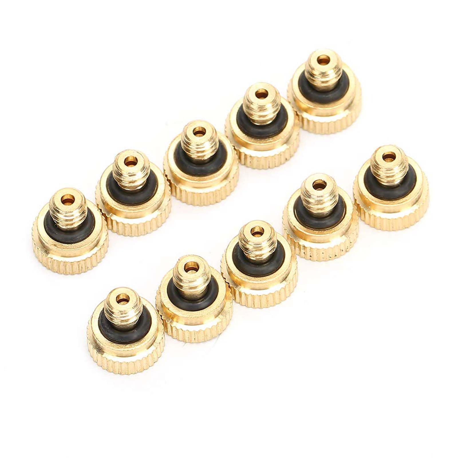 TQNVCKFP Male Thread Brass Spray Nozzles, Low Pressure, Micro-Mist Sprinklers 20 Pieces aperture0.5mm