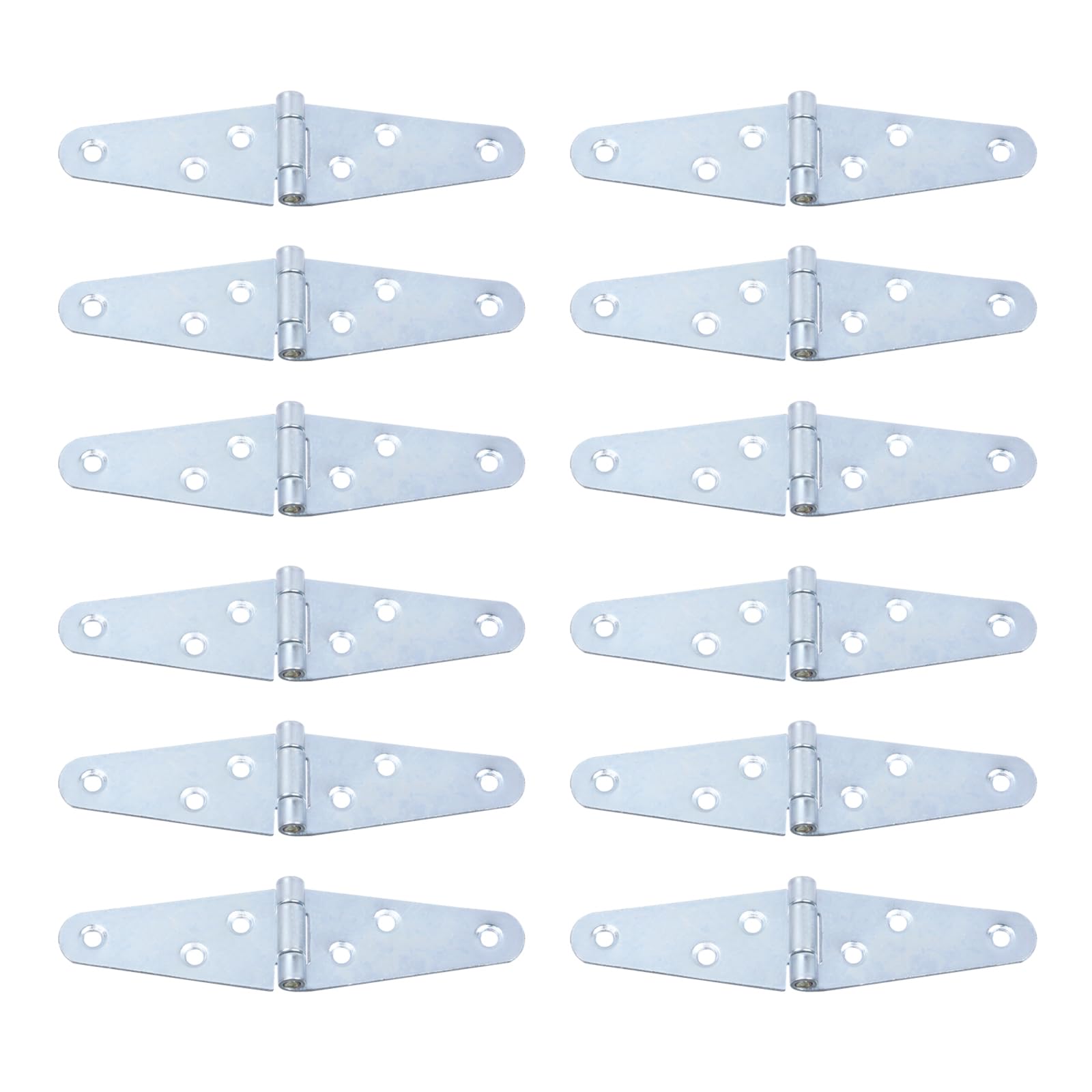 Heavy Duty Gate Hinges - 6 Pack Silver -10