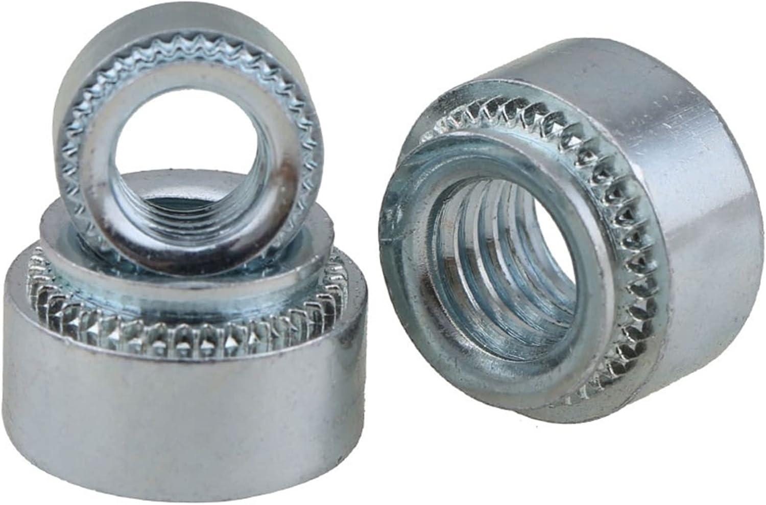 Lug nut Bright Zinc Stamping Rivet Nut Environmental Protection Galvanized Rivet Nut Self Clinching Nut ()