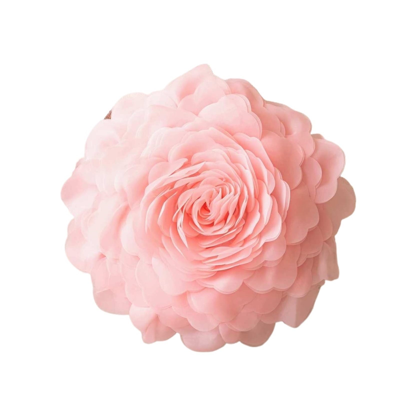 LCKKJHG Princess Wind Three-dimensional Tulle Flower Pillow Cover Luxury Ins Bedroom Bedside Cushion Floating Window(Color-07)