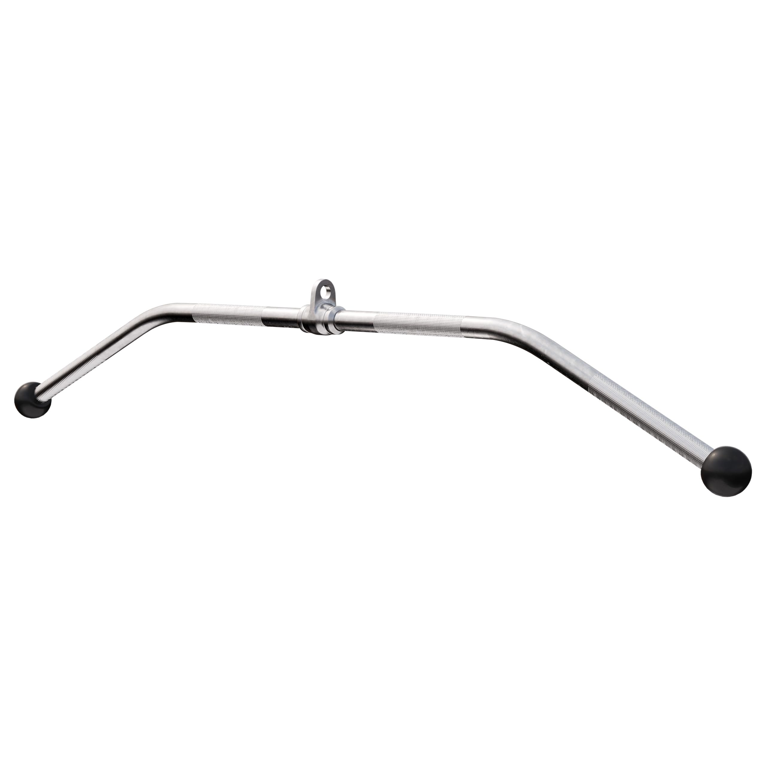 GORILLA SPORTS® Barra de Poleas Gimnasio - Articulación Giratoria, 120cm, Antideslizante - Agarre Gym, Agarres Poleas Gym, Barra Polea, Barra de Polea para Espalda, Agarre Jalon, Máquina LAT