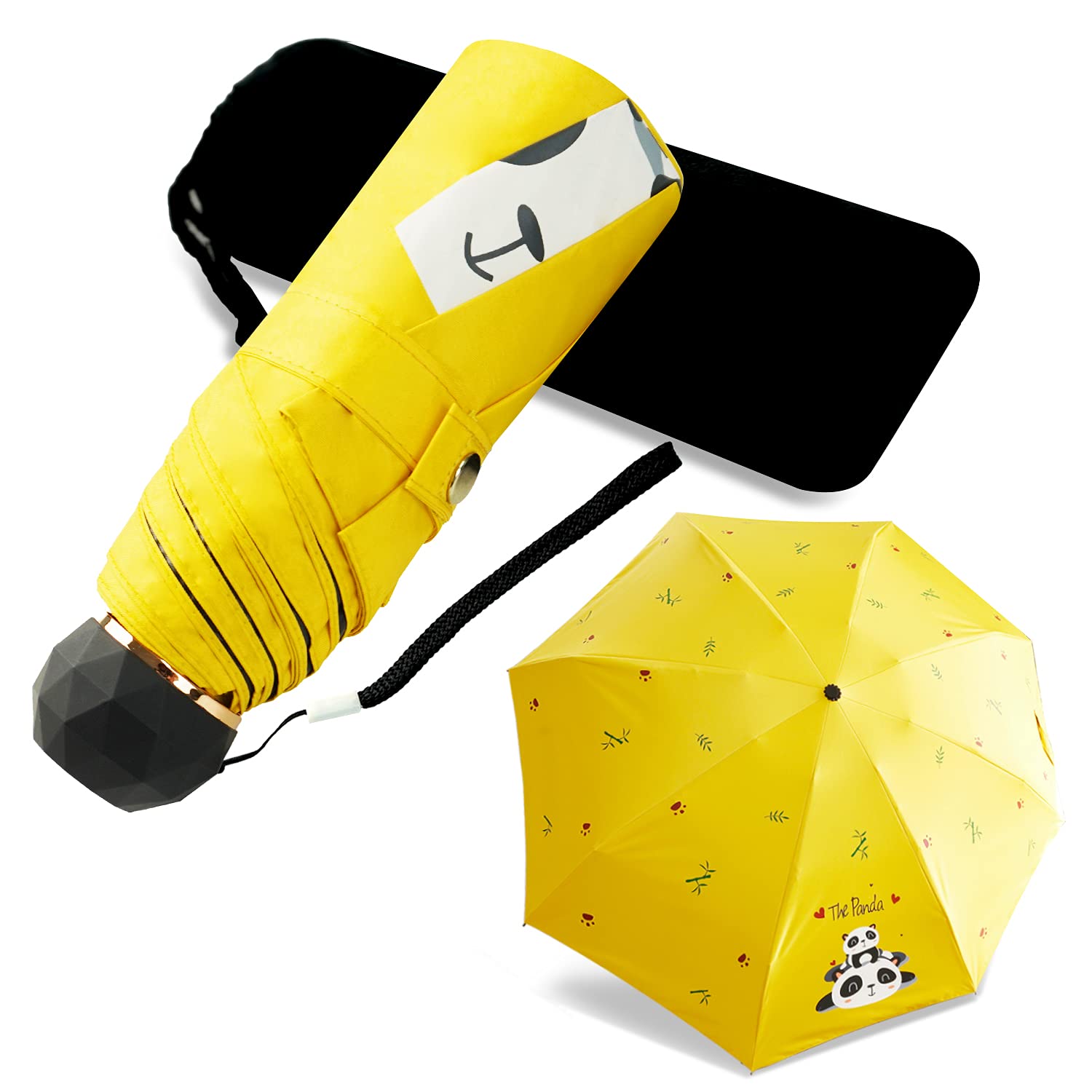 Small Umbrella for Travel Mini Compact Umbrellas Lightweight for Sun UV protection