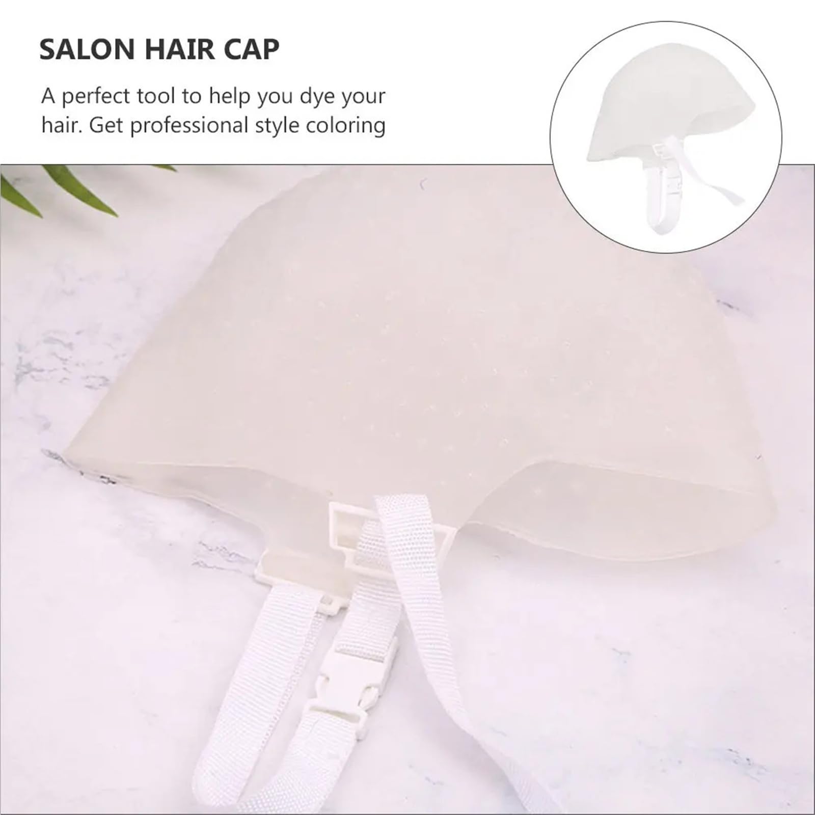 Gorro Mechas 2 juegos de gorro silicona for teñir el cabello | Herramienta de teñido for mechas Estilo de salón Ajuste cómodo