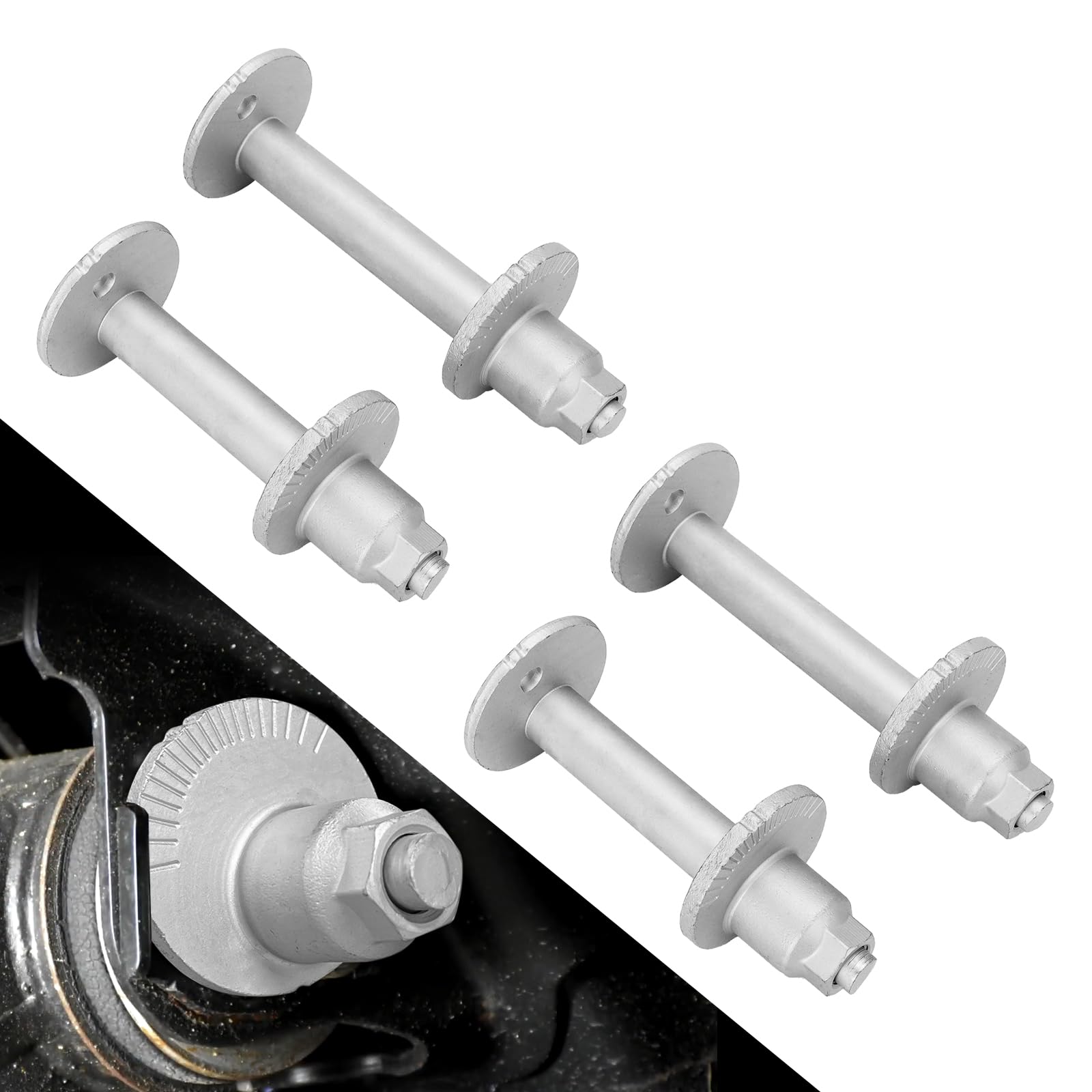 MOTOQUEEN Lower Control Arm Cam Bolts Kit for Toyota Tundra 2000-2006 Sequoia 2001-2007 Replaces 4840934030 4840934020 2Sets