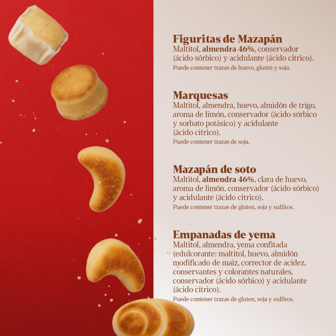 LAPASION - Surtido Mazapanes Sin Azúcar Calidad Suprema 2 Kg