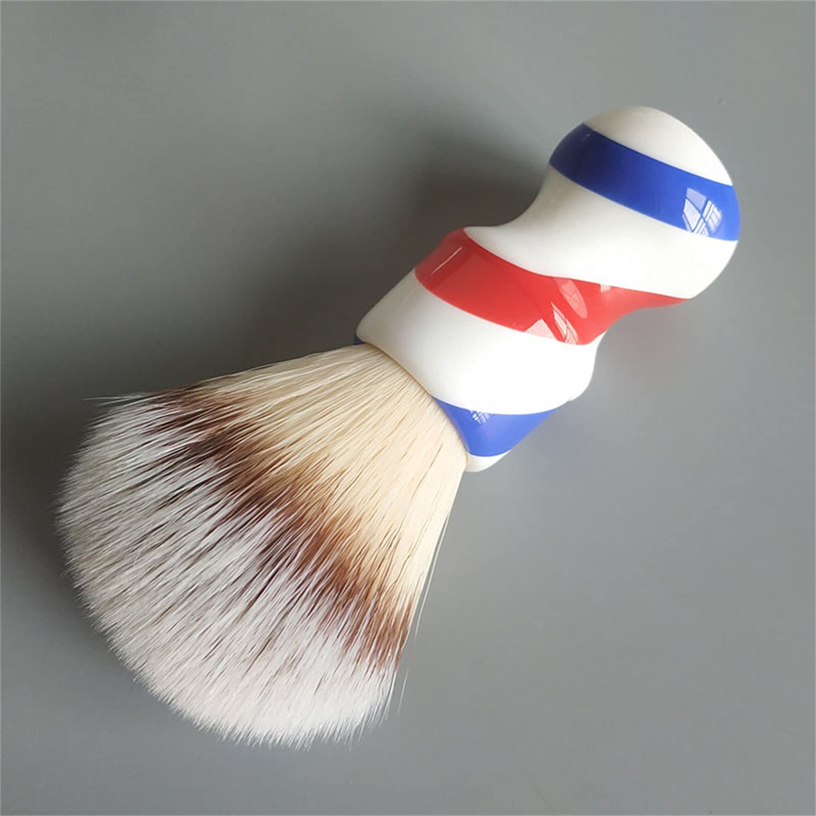 AnSafe Pennello da Barba Alta qualità Capelli di Rayon Manico in Resina Barba Sapone Pennello in Schiuma Fatto a Mano Pennello da Barba Bagnato (Colore : B)