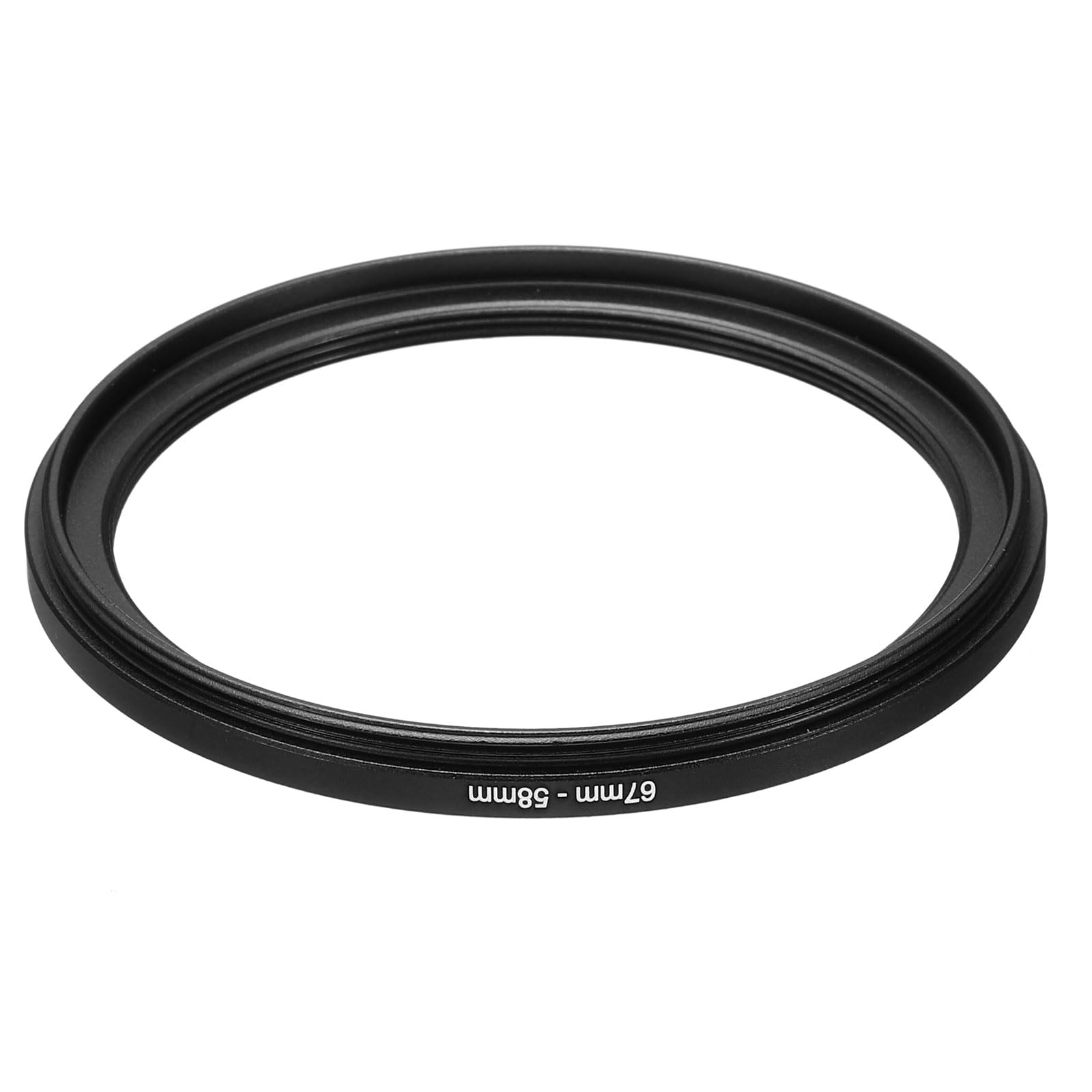 Anello Adattatore Filtro 67mm A 52mm - In Alluminio, Per Obiettivi Fotocamera, Nero - Foto 3