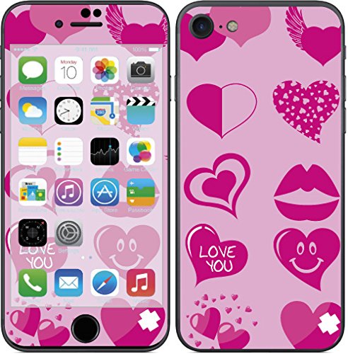 Royal Adhesivo RS.133879 Pegatina para iPhone 7, diseño Hearts Cover