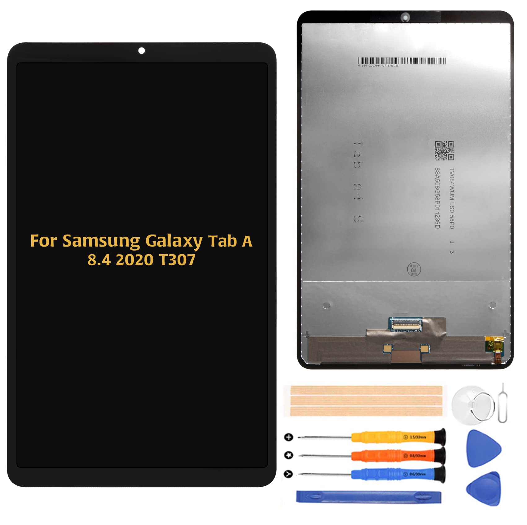 A-MIND for Samsung Galaxy Tab A 8.4 2020 T307 T307U Screen Replacement Touch Screen Digitizer LCD Display Full Assembly Repair Kits,with Screen