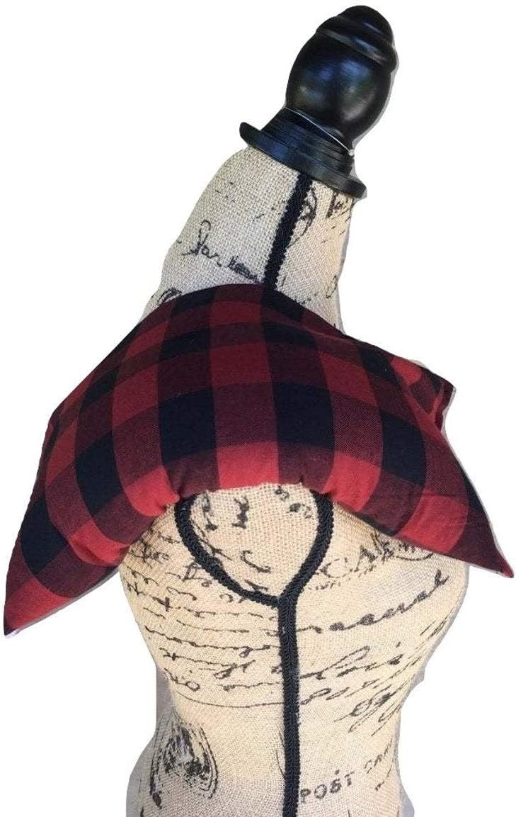 Hot Cold Pack, Herbal Pack, Heat Wrap, Organic, Flax Seed, Microwave Therapy, Heating Pad, Warming Pillow, Herbal, Ice Pack, Red Buffalo Plaid