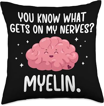 Myelin EEG Tech EEG Technician EEG Technologist Throw Pillow