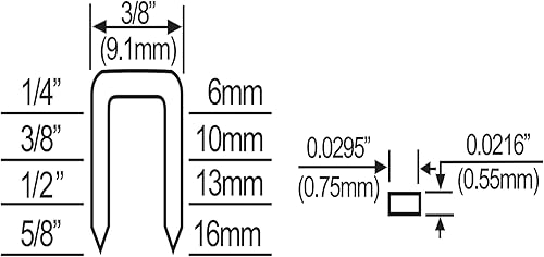 Miniatura 8 de Freeman P2238US - Grapadora neumática de tapicería de calibre 22 de 5/8 pulgadas