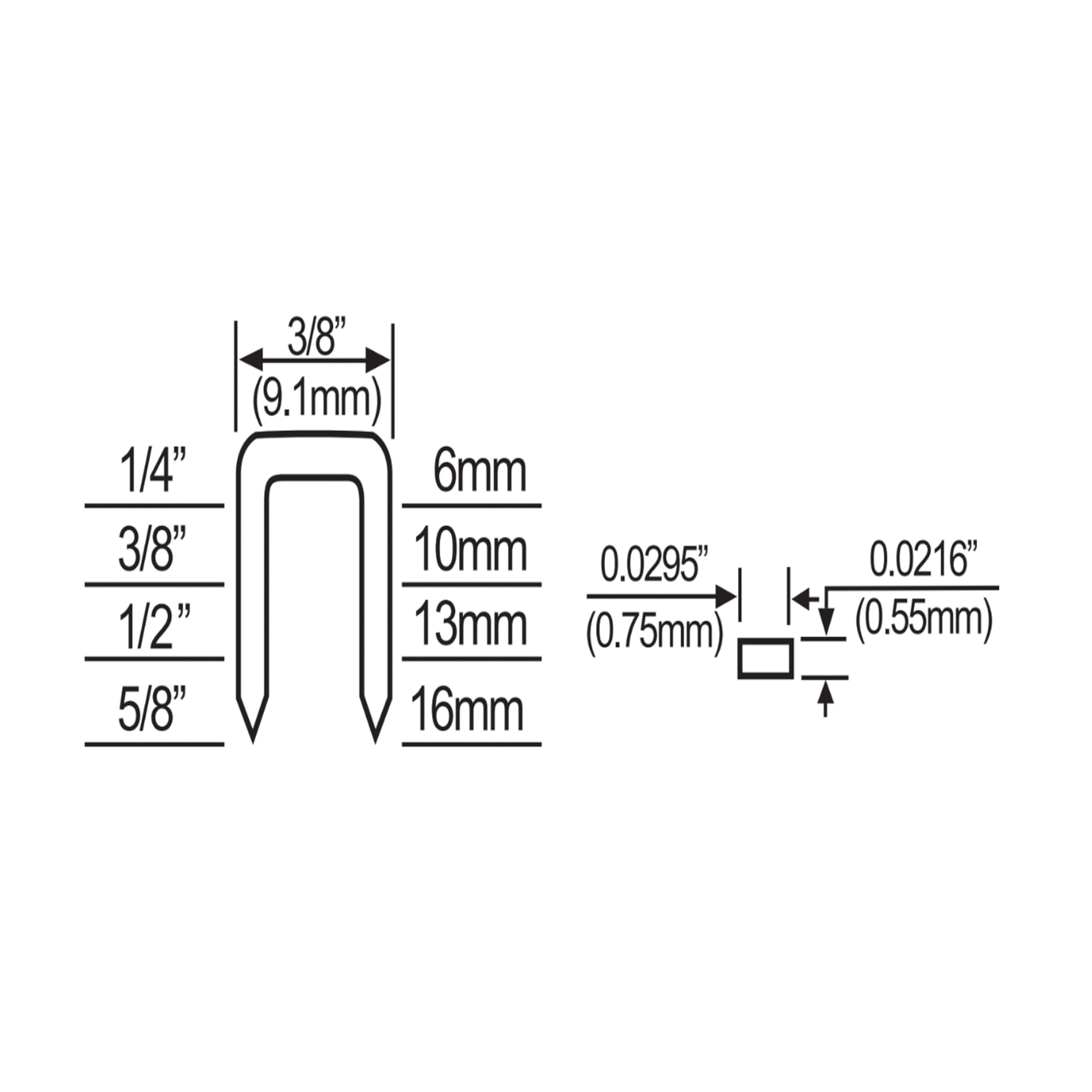 Freeman p2238us 22 calibre neumático para tapicería grapadora,