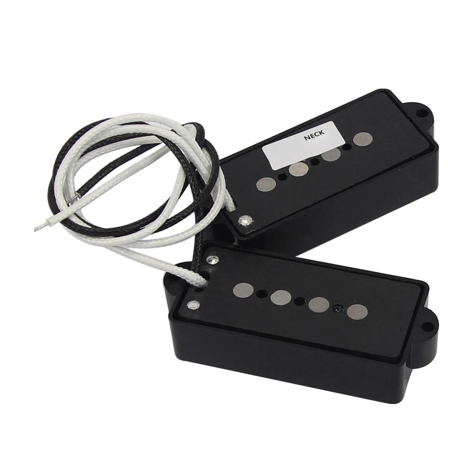 Miłośnicy Muzyki Przetworniki Do Gitary Elektryczn Open Alnico 5 PB Bass Pickup Fibre Bobbin Plecione Kable Z Tkaniny Do 4-strunowych Części Basowych