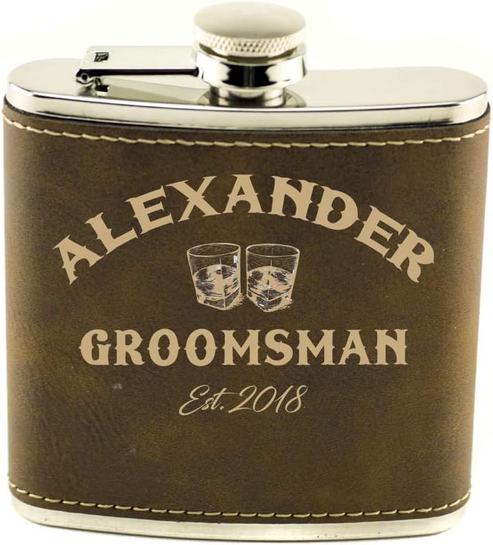 Personalized Stainless Steel Flask (Black)