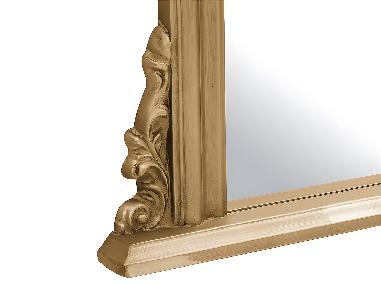 Vente-unique - Gran Espejo Merry - Madera de eucalipto - H180 cm - Dorado