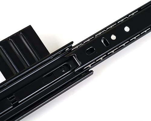 Miniatura 5 de V3VOGUE 2 piezas de rodamientos de bolas resistentes debajo del escritorio, bandeja para teclado de 12 pulgadas, con tornillos, montaje para colgar,