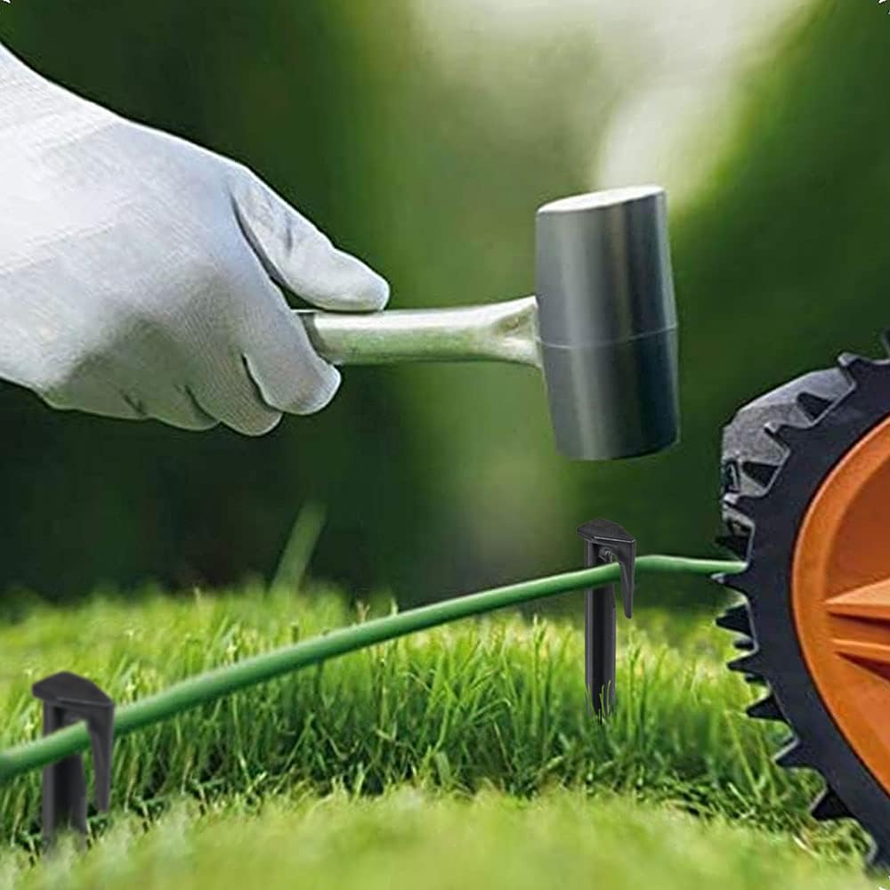 DBOO Ultra-Durable 8.5cm PEGS & GROUND SPIKES for LAWNMOWER Boundary Cables - 100Pcs Pegs for Robotic Lawnmower Boundary Cables Universal Ground Anchor Ground Anchor for Boundary Wire - Image 3