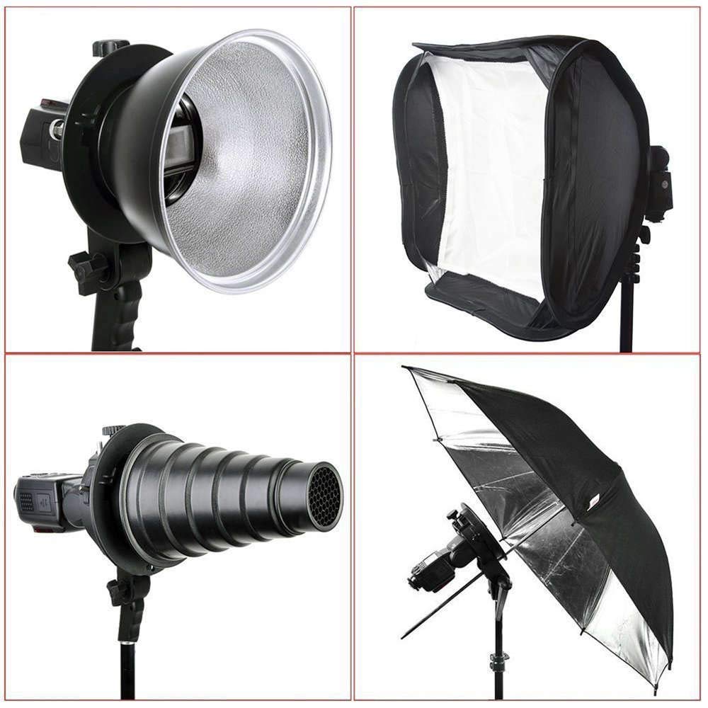Photography Accessories Handheld Grip S-Type Flash Bracket Bowens S Mount Holder for Speedlite Flash Light Stand Softbox