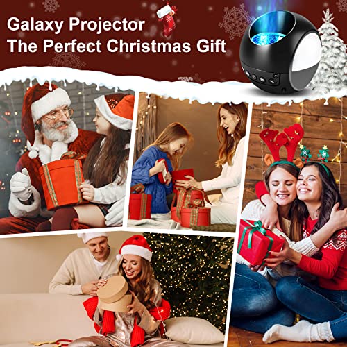 Galaxy Projector,Focasey,Star Projector, Cool 3D Aurora Projector,4 In 1 Multifunctional Star Projector Galaxy Light With Remote Control,Galaxy Projector For Bedroom(Black) #TOP1